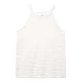 Knitted Short Halterneck Sling Vest - WOMONA.COM