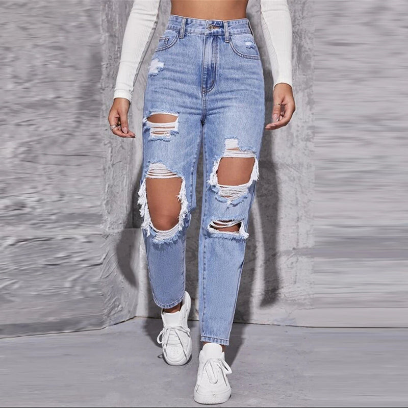 Button Sexy Jeans - WOMONA.COM