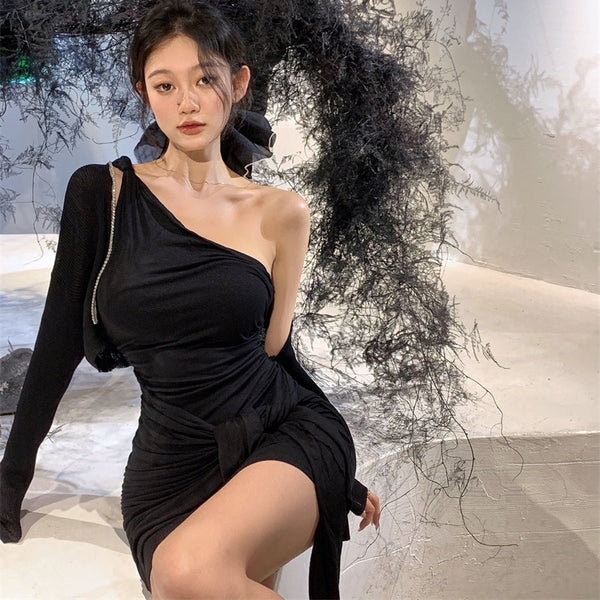 Black Sleeveless Sexy Dress - WOMONA.COM