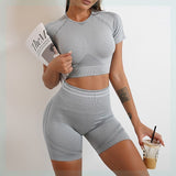 Seamless Sports Set For Women Workout Outfit - WOMONA.COM