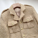 Casual Tweed Wool Jacket - WOMONA.COM