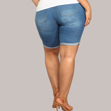 Plus Size Ripped Ladies Pants - WOMONA.COM