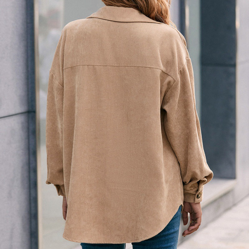 Long-sleeved Dovetail Shirt - WOMONA.COM