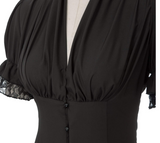 Short Sleeved Victorian Blouse For Ladies - WOMONA.COM