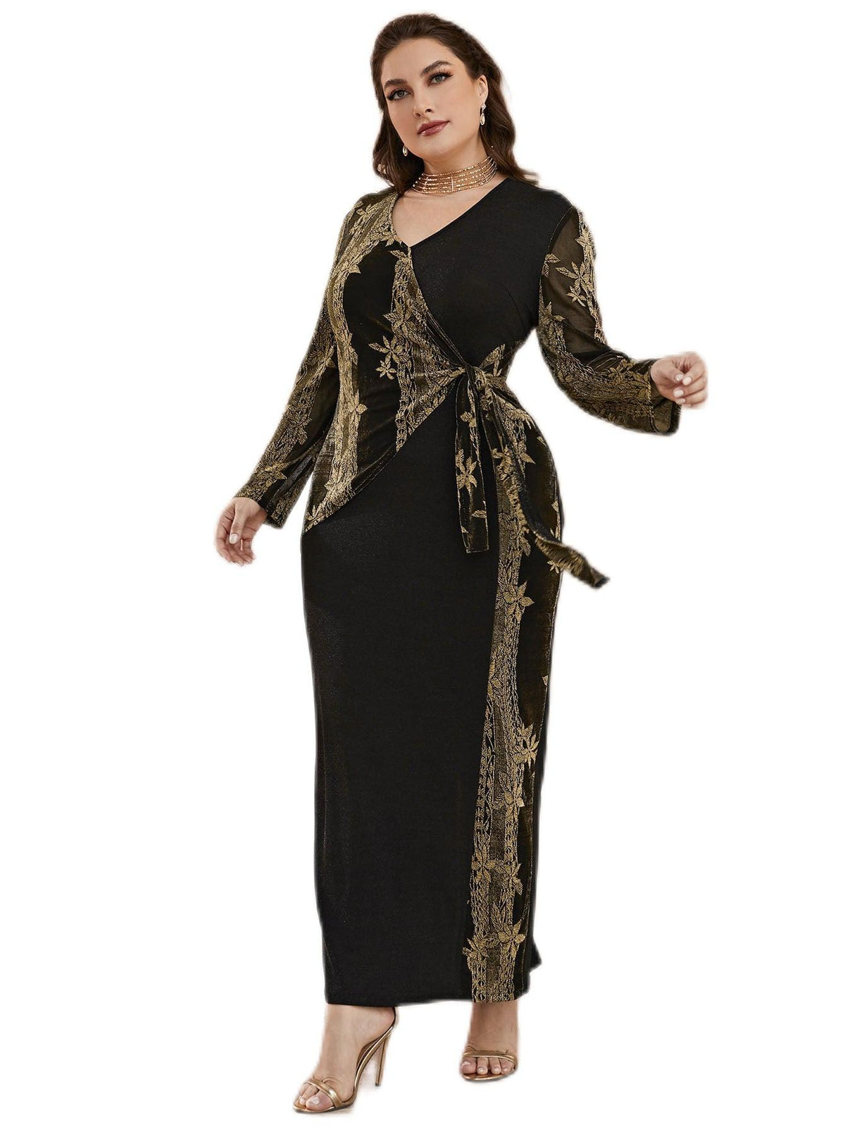Fashion Print Ladies Plus Size Dress - WOMONA.COM