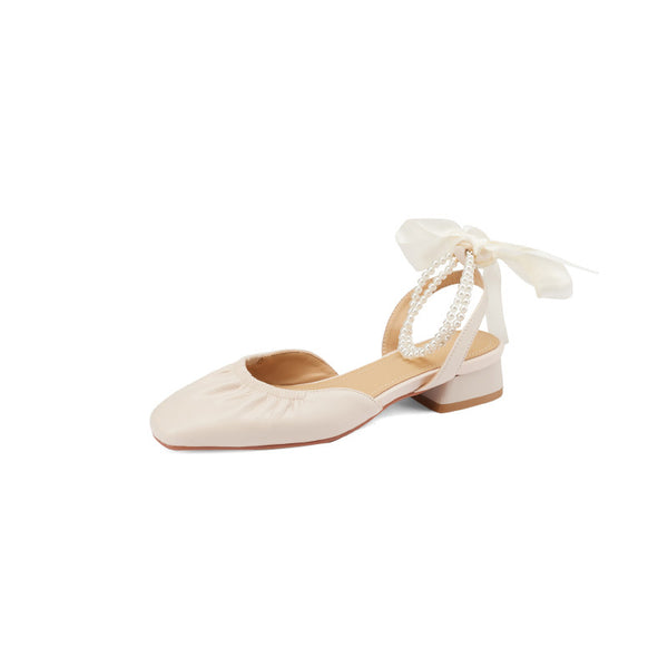 French Mid-heel Toe Sandals Fairy Style - WOMONA.COM