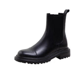 Simple Platform Martin Boots - WOMONA.COM