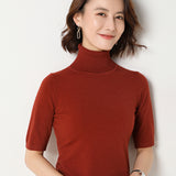 Short-sleeved Sweater - WOMONA.COM