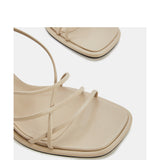 Simple High-heeled Sandals - WOMONA.COM