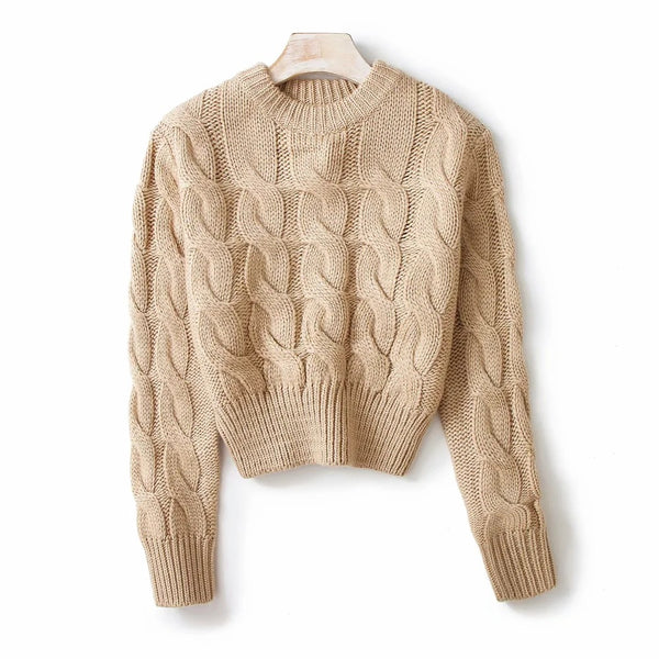 Sleeve Knit Sweater For Women - WOMONA.COM