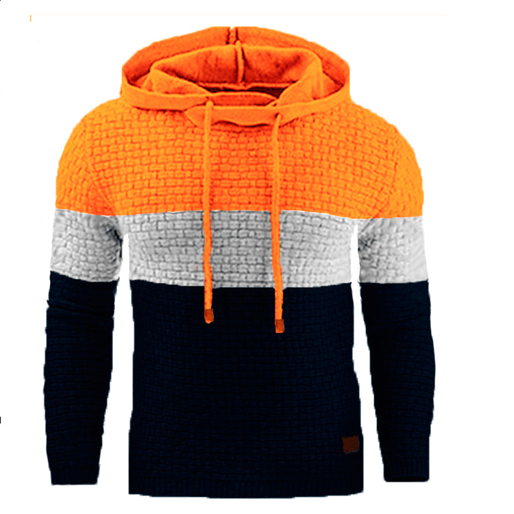 Warm Color Hooded Sweatshirt Jacket - WOMONA.COM